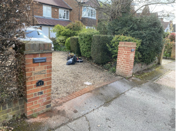 Brick Pillar lighting Beckenham, Kent