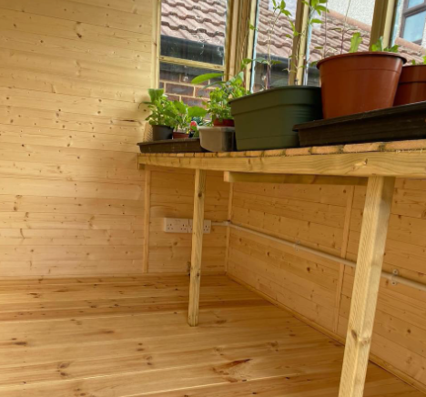 Double sockets in a potting shed - PBA Electrical & Renewables