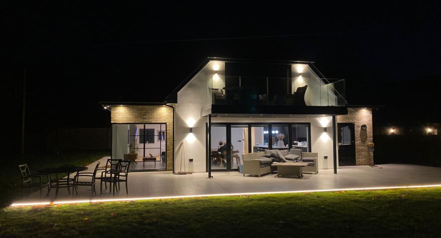 Outdoor Lighting - High End New Build, Offham Nr Maidstone - PBA Electrical & Renewables