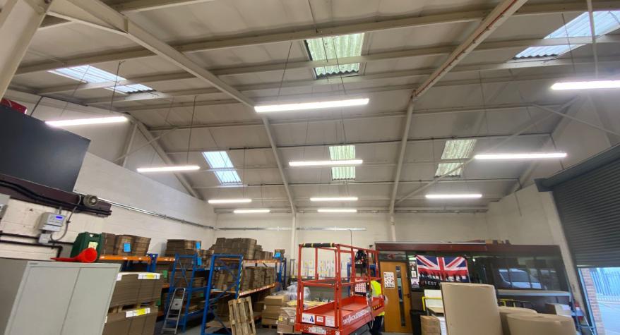 Commercial LED lighting upgrade, Mereworth, Kent - PBA Electrical & Renewables