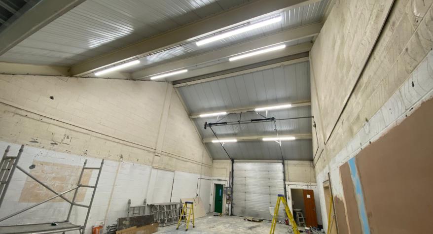 Commercial Lighting upgrade in Larkfield Kent - PBA Electrical & Renewables